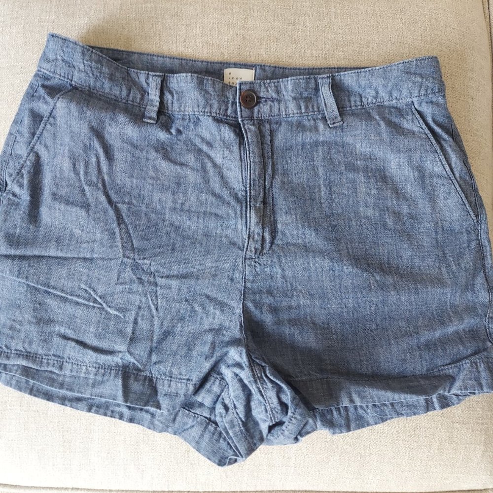Chambray Shorts
